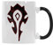 World Of Warcraft Horde Kaffeetasse mit lustigem Zitat, wechselnde Farbe, wärmeoffenbarkeit, 325 ml