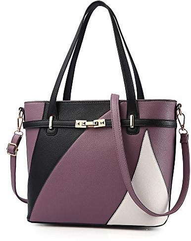 Nevenka Borsa Donna Borsa a Mano Borsa Tracolla Borse a Spalla Borsetta Sacchetto da Polso Borsa alla Moda (viola)