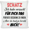 Herzbotschaft Kissen mit Motiv - Ich Habe versucht für Dich das perfekte...