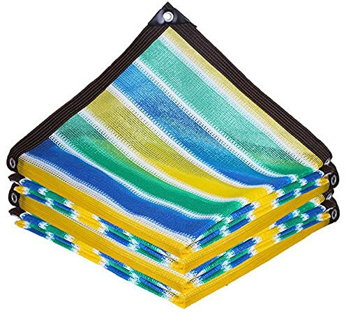 Filet De Toile D'Ombrage Rayé, Toile D'Ombrage à 85%, Couverture De Serre VéGéTale, Auvent De Terrasse, Auvent De Tente De Jardin De Plantes, 12 Aiguilles (2mx3m/6.6ftx9.8ft)