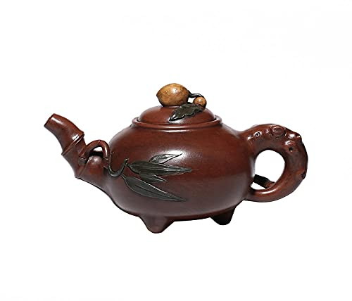 Teiere Teiera Tisaniera Infusiera Servizio Da Tè Vecchia Vaso Antico Vaso Antico Fornito Da Regalo Di Bambù Foglie Di Bambù Shousi Adessori Flower Teapot Collector Set Di Tè