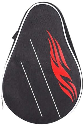 Table Tennis Bat Cover, Light Table Tennis Racket Case, Pocket Table Tennis Bat Cover, Pings Pong Paddle Bat Bag, Table Tennis Bat Cover with Balls Pouch Can Hold Three Balls, Black