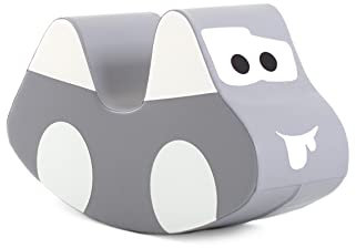 IGLU SOFT PLAY Cavallo a dondolo per bambini, giocattolo a dondolo (Grey)