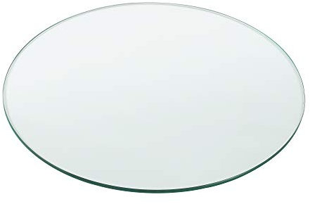 [neu.haus] Tablero de Vidrio para Mesa de Centro para Mesa de Comedor Placa Inferior para Chimenea Vidrio Templado Ø 600 x 8 mm