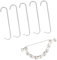 NA 10 Pcs Bike Chain Hook 7cm Joint Hook Bicycle Chain Repair Tool Removal Chain Connecting Tool Bicycle Accessories for Mountain Bike Road Bike, Silver