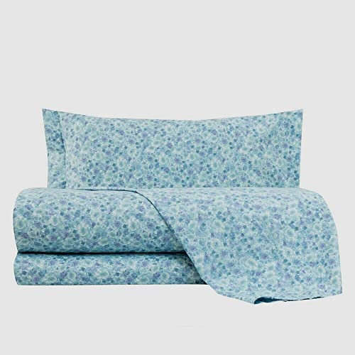 Mirabello - Bettwäsche-Set aus reinem Perkal aus Baumwolle für Einzelbett Maxi Emporium Louisiana Jolie Rose U02