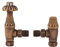 Excel Home Thermostatic Radiator Valves - Traditional Design 1/2 x 15mm Metal Head Radiator Valves - Westminster Antique Brass