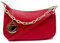 Pochette Borsetta Donna in Pelle Italiana Clutch Tracollina (Rosso)