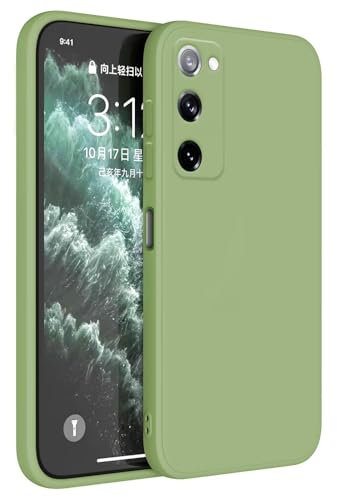 Topme Coque pour Samsung Galaxy S20 FE (6.5 inches) Etui Housse, Protecteur de Peau en Silicone TPU - Vert Matcha