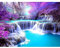DPHERO DIY Wasserfall Diamant Painting Bilder für Erwachsene Kinder,5D Landschaft Diamond Painting Set,DIY Strass Bilder Baum Diamant Kunst Kits,Runde Steine Diamant Painting Zuhause Dekor 30x40cm
