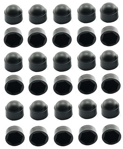 Meuey Lyot - Tappo di protezione per dadi e bulloni, testa esagonale, in nylon, M8 x 14 mm, 30 pezzi