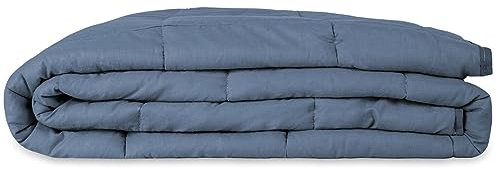 Wrap-Ninja Gewichtsdecke 135x200 5 kg Anti Stress Therapiedecke 100% Baumwolle Decke für Besseren Schlaf Weighted Blanket Schwere Decke Oeko-TEX 100% für Erwachsene