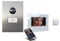 m-e iP Video-Türsprechanlage Unterputz mit Edelstahl-Frontplatte für 1-Familienhaus | 7“ Innenstation weiß | Türklingel mit Kamera | 4-Draht Freisprechanlage Video Sprechanlage VDV-9109 W