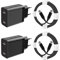 25W Chargeur pour Samsung Galaxy A56 5G/A26 5G A36 5G A55 5G/A16 5G/A35 A25 5G/A54 A53 A34 A15 A06 Z Fold 6/5 4/S25/S24 FE/S23 iPhone 16e 16 Pro Max iPad Pro USB C Prise Charge Rapide et Câble,2Pack
