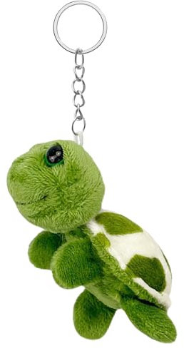 Schlüsselanhänger Schildkrötenform, Schlüsselanhänger Plüsch, Niedlicher Plüsch, Schildkröte Kuscheltier Schlüsselanhänger, Schildkröte Tiere Plüschanhänger für Schlüssel Deko Geschenk oder Rucksäcke