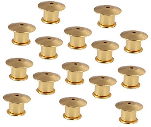 HAPINARY 75 Stück Metall Kerzen Anstecknadelverschlüsse, Anstecknadelhalter, Verschlussverschlüsse, Verschleißfeste Anstecknadelhalter, Verschlussverschluss, Anstecknadelhalter, DIY