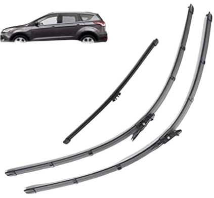 Auto Scheibenwischer für Ford Kuga MK2 1012-2018 28+28+11, Vorne Hinten Wischerblätter Kratzfrei Set für Frontscheibe und Heckwischer