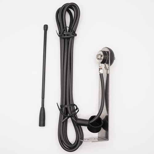 V2 ANS433 Devient (ABLE. 19A001) - Antenne radio Universelle 433/868 MHz - Portée Radio Boostée pour Motorisations Portail & Garage Multi-Marques + 1 Goodies DOMOBIP