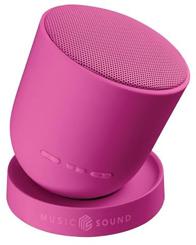 Music Sound speaker Bluetooth Twist con una struttura orientabile a 360°, 5 W di potenza, fino a 10 ore di autonomia e tecnologia True Wireless per un effetto stereo