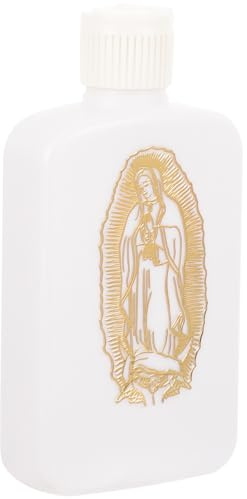 Alipis Bouteille d'eau Bénite Catholique en Plastique Rechargeable 100ml Motif Croix, Design Simple et Étanche, Facile à Transporter pour Usage Domestique ou Extérieur