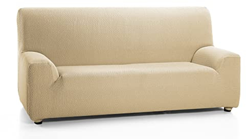 Martina Home Tunez elastischer Sofabezug, Stoff, Beige, 4-Sitzer (220 bis 260 cm)