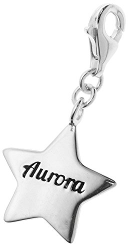 Antik 925 Sterling Silber Alaska Aurora Star baumeln europäischen Hummer Clip auf Charm
