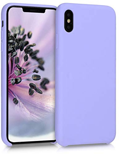 kwmobile Carcasa Compatible con Apple iPhone XS MAX Funda - Case TPU y Silicona antigolpes - Apto Carga inalámbrica - Lila