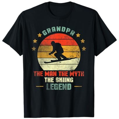 Opa Opa Skifahren Skifahren Geschenk Skifahren Skifahren Skifahrer T-Shirt