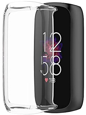 AISPORTS Displayschutz, Ultradünne Weiche TPU Silikon Stoßfänger Hülle Volle Abdeckung Schutzhülle für Fitbit Luxe Activity Tracker Wellness Tracker