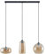 Lampada a sospensione 'Wilja' dimmerabile (Vintage) colore Beige, in Vetro ad es. Soggiorno & Sala da pranzo (3 luci, E27) di Lucande | lampada a sospensione in vetro, lampada a sospensione, lampada a