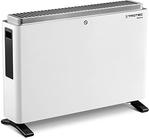 TROTEC Termoconvettore TCH 21 E | Riscaldatore elettrico | Radiatore piatto | 3 livelli di riscaldamento (800 W/1200 W)