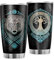 Zbbfwu Wikingerbär Lebensbaum Kaffeebecher to go Thermobecher Edelstahl Auslaufsicher Kaffeetasse Reisebecher white6 600ml