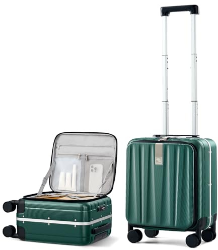 Hanke 50,8 cm (20 Zoll) Handgepäck mit Rädern, Polycarbonat, Hartschalenkoffer, leicht, Frontöffnung, TSA-Gepäck, Reisekoffer, Damen, Herren