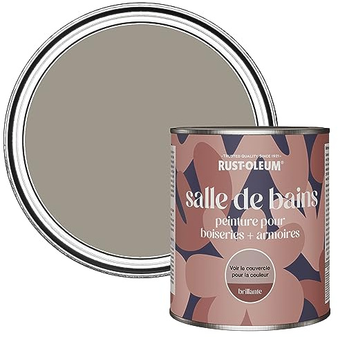 Rust-Oleum Brown Moisture Resistant Bathroom Wood and Cabinet Paint in Gloss Finish - Whipped Truffle 750ml