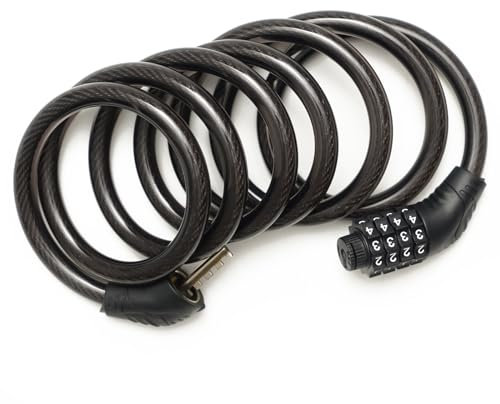 Combination Bike Lock Bicycle Locks High Security 4 Digit Motorbike Lock Heavy Duty Uncuttable Folding Bike Lock (1.8m x 10 mm)