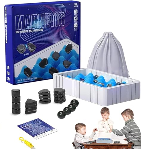 Juego de tablero de imanes multijugador, juego de estrategia de piedra de imán nuevo 2024, juego divertido con imanes de mesa, juguetes de estrategia de cuentas magnéticas para niños y adultos