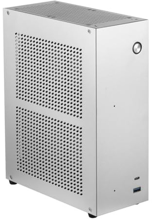 Chassis da scrivania Scatola per computer ITX per computer Mini NAS Dual Hard Disk da 3,5 pollici Interfaccia frontale USB3.0 TYPEC