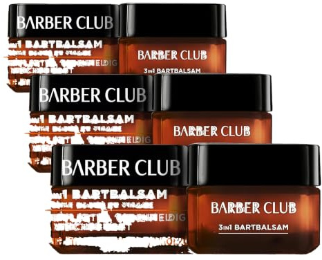 L'Oréal Men Expert Bartbalsam Bart + Haut für Männer, Unterstützung beim gesunden Bartwachstum, Bartpflege für Herren mit ätherischem Zedernholzöl, Barber Club, 1 x 50 ml (Packung mit 3)
