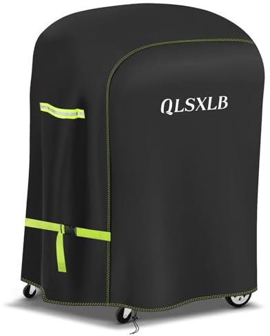 QLSXLB Funda Barbacoa Exterior Impermeable, 420D Oxford Cubierta BBQ de Parrilla 90x70x110cm, Fundas Protectora para Barbacoa Anti-Viento/Anti-Polvo/Anti-Humedad/Anti UV, Resistente al Desgarro Negro