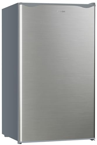 HYUNDAI - Réfrigérateur Table Top 90L avec compartiment à glaçons - porte réversible - Silver