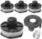 LYPPUL Bobina di Ricambio, 4 Pezzi Bobina a Filo per Tagliabordi per Makita Trimmer, Bobina di Filo di Ricambio in Nylon per Makita Trimmer Akkusence 195858-1/196146-9