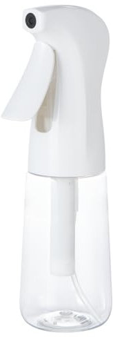 Uervoton Botella Pulverizador Agua Peluqueria Fina Niebla Pulverizador Continuo Pulverizador Recargable Vacío spray Rizos Pulverizar para Pelo Cara Plantas, 200ML, Translúcido