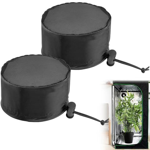 Wachstumszelte Lüftungsabdeckung, 2 Stück Growzelt Belüftung Abdeckung, Grow Tent Zubehör für Indoor-Gewächshaus (15,2 cm/ 5.98 Zoll)