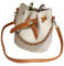 LIFKOME 1 Satz Eimertasche bucket bag aufbewahrungssack Beuteltasche Umhängetaschen damen passender Hasen-Schlüsselanhänger Umhängetasche für Mädchen Aufbewahrung von Modetaschen Pu Beige