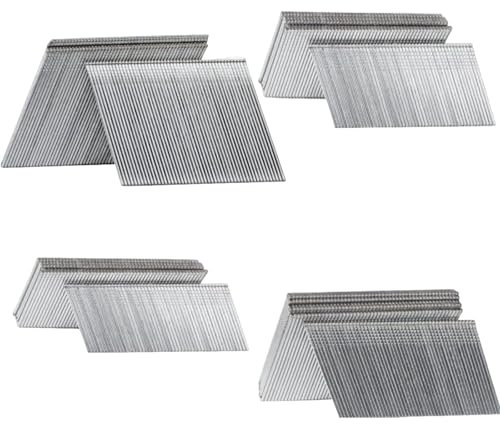 Jovant Clous de finition de calibre 16, 1 pouce 16GA - Finition droite - Galvanisé - 1500 pièces par boîte