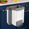 FEFE Collapsible Kitchen Compost Bin 2.4 Gallon Kitchen Counter Hanging Waste Bin Small Under Counter Waste Bin For Kitchen