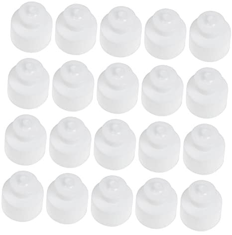 BELLIFFY 100 Stück Sport Wasserflaschendeckel Ersatzdichtung Sport Flaschendeckel Push Pull Deckel Push Pull Ersatzdeckel Etikett Wasserkrugdeckel Auslaufsichere Flaschendeckel