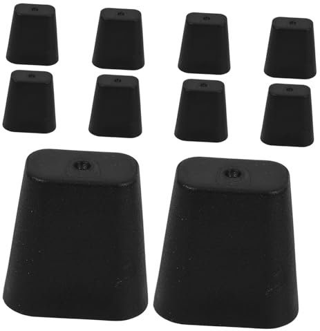Homoyoyo 10 Piezas Estera De La Cesta De Drenaje De Rejilla Pies De Rejilla De Drenaje Pies De Fregadero Estera Del Fregadero Pies De Rejilla Para Fregadero De Cocina Black Caucho