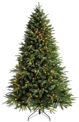 Árbol de Navidad Grande 120 a 300 cm, decoración Alta Gama Polietileno, cifrado Mixto(150CM)