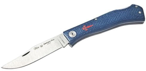 MIGUEL NIETO Navaja Santiago 509 Plegable Hoja 7,5 cm Acero Vanadio Yute Azul